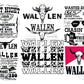 6 file Retro Wallen Bull Skull Bundle svg , Country Western Png, Wallen PNG, Svg Png Dxf Eps , cricut , file cut , Silhouette, Digital Dowload