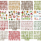 7 Set Christmas Alpha Doodle Png Bundle, Christmas Character Alphabet Bundle, Christmas Hot Custom Png, digital download, Instant Download