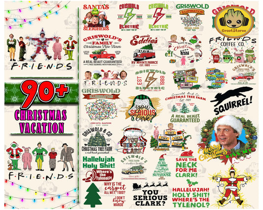 90+ Christmas Vacation PNG Bundle, Christmas 2023 Svg, Funny Christmas Png , file cut , for Cricut,  Silhouette , digital download
