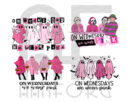 Mean Girls On Wednesday We Wear Pink Halloween Wednesdays We Wear Pink Png , Digital Download ,Instant Download