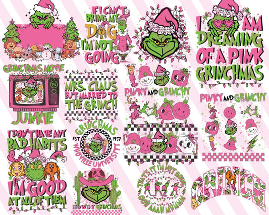 Retro Pink Christmas SVG PNG Bundle, pink Christmas png, Christmas Svg, christmas shirt design , file cut , for Cricut,  Silhouette , digital download