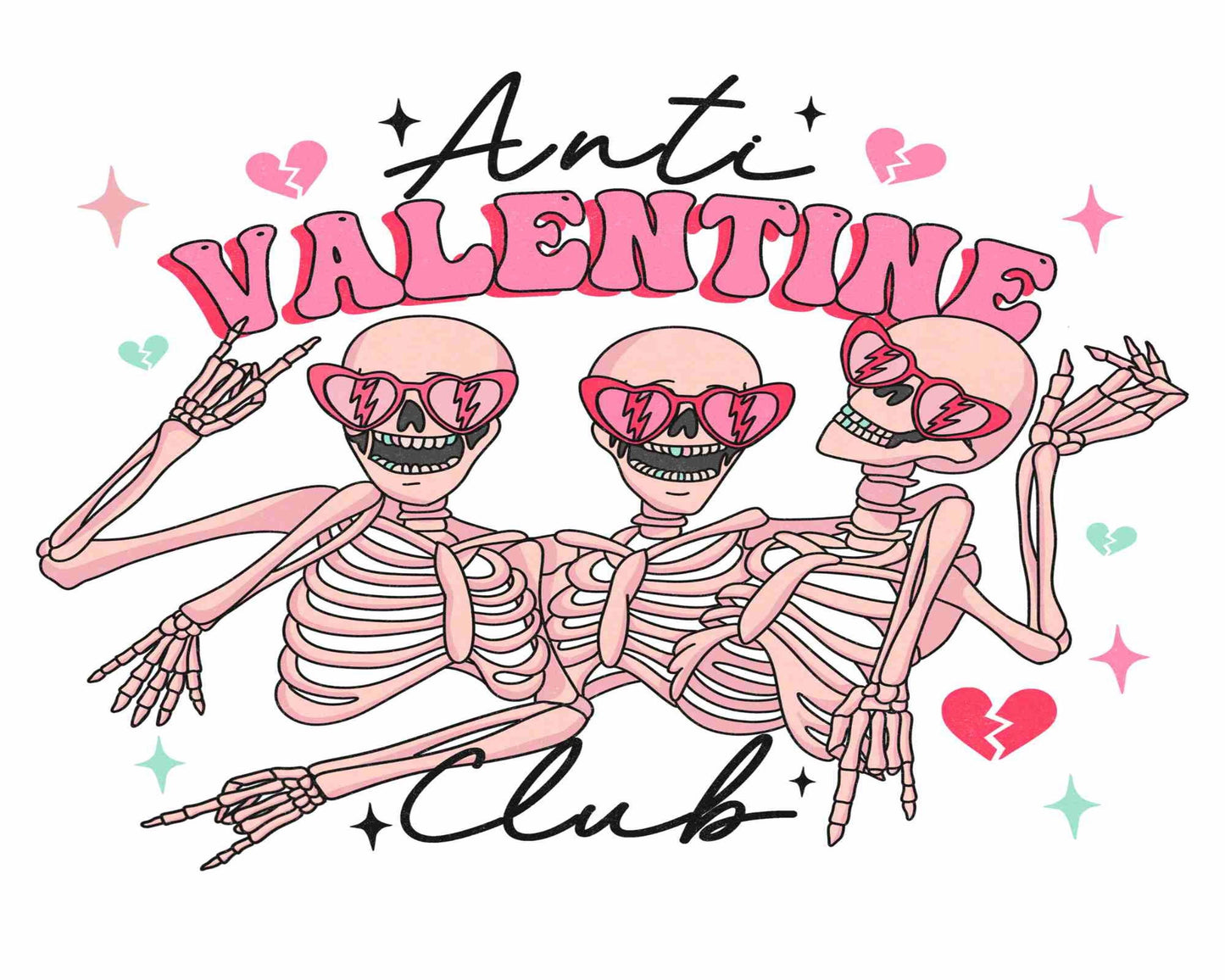 Anti Valentine Club bundle PNG | Funny Valentine's png | Valentine's Day | Sublimation Design | Digital Download ,Instant Download