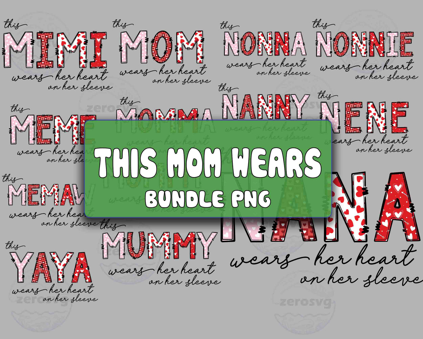 This mom wears bundle png, This mom wears png ,  for Cricut, Silhouette, digital download