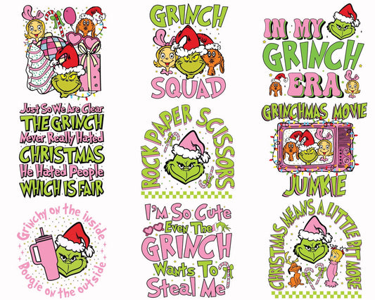 pink Christmas png, Retro Christmas Png, christmas shirt design, Grinc bundle png , Grinc png , Digital Download ,Instant Download