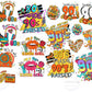 Retro 90s bundle png,16 file retro 90s png ,  for Cricut, Silhouette, digital download