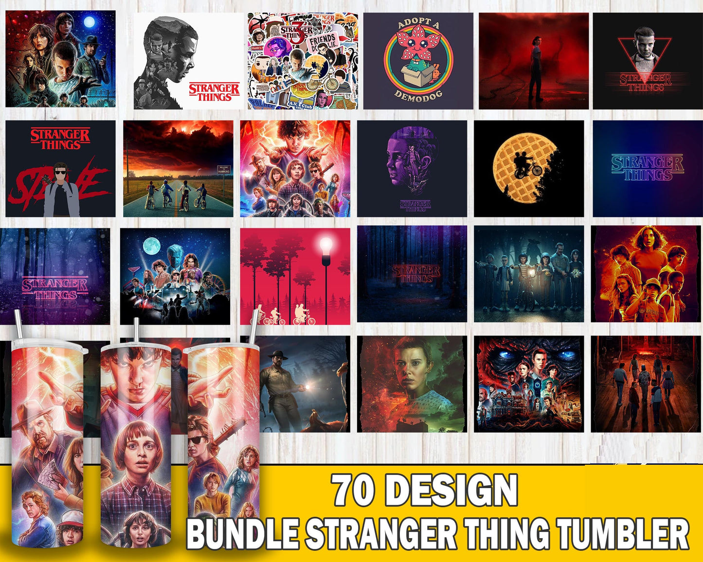 Stranger things SVG ,1000+ file Mega Bundle Stranger things svg, dxf, eps, png, Cricut , File cut , Vector file , Silhouette , Digital Dowload