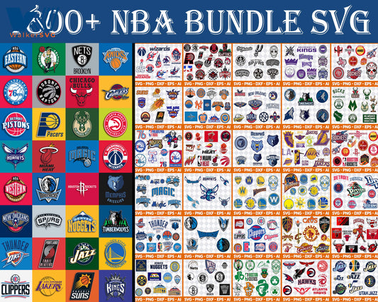 1800+ file NBA SVG Bundle - 1800+ file NBA SVG, EPS, PNG, DXF for Cricut, Silhouette