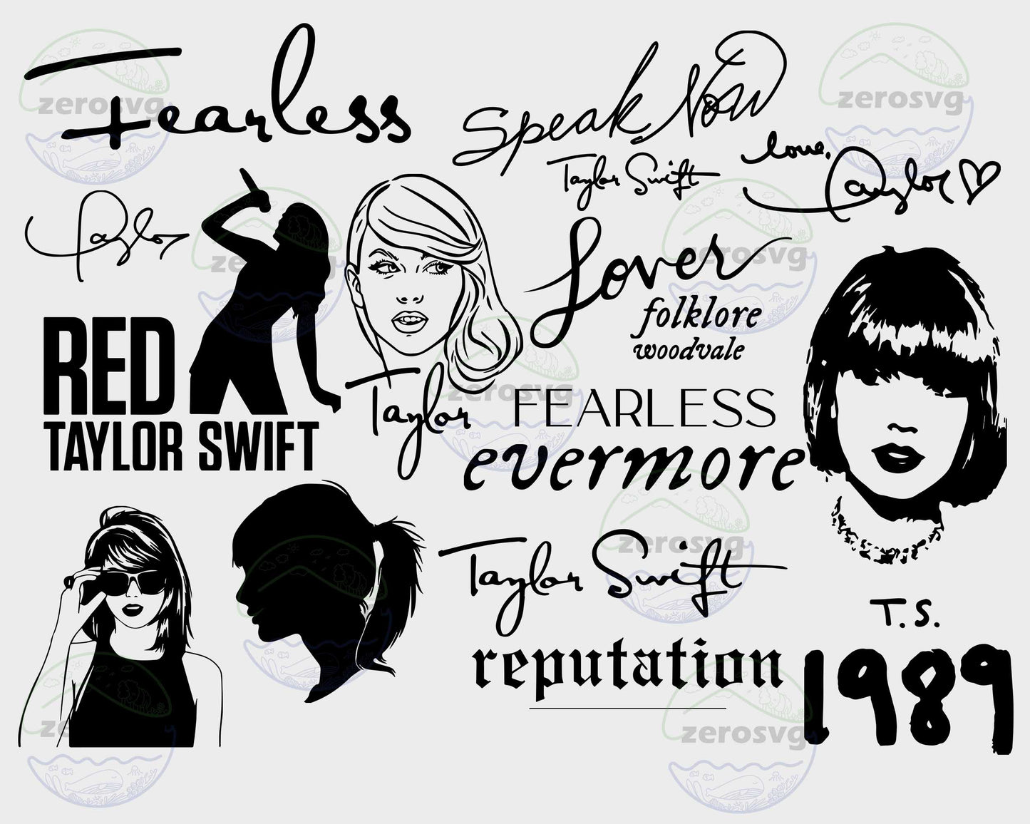 Taylor Swift svg, 15+ file Taylor Swift svg bundle ,Midnights Album svg , Swifties SVG DXF EPS PNG, Different File Types , Cutting Image, File Cut , Digital Download, Instant Download