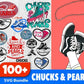 Chucks & Pearls SVG Bundle - 100+ files Chucks & Pearls SVG, EPS, PNG, DXF for Cricut, Silhouette