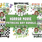 Horror Movie St Patricks Day svg bundle ,20+ file Retro Horror Movie St Patricks Day SVG DXF PNG EPS , cricut , file cut , Silhouette, digital download, Instant Download