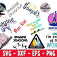 Imagine Dragon SVG Bundle - 23+ file Imagine Dragon SVG, EPS, PNG, DXF for Cricut, Silhouette, digital download, Instant Download