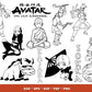 The Last Airbender SVG Bundle - 100+ files The Last Airbender SVG, EPS, PNG, DXF for Cricut, Silhouette