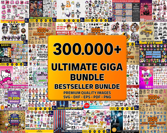 300.000+ file The Bestseller SVG Bundles - The ultimate giga bundle SVG DXF EPS PNG - NEW 2020 Bundle SVG - cricut - file cut - Silhouette - digital download