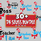 30+ file Dr Suess Bundle SVG , cat in the hat bundle SVG, EPS, PNG, DXF , cricut , file cut, for Cricut, Silhouette , digital download, Instant Download