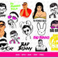 Bad Bunny SVG, 350+ file bad bunny svg , Mega Bundle bad bunny SVG DXF EPS PNG , file cut , for Cricut,  Silhouette , digital download