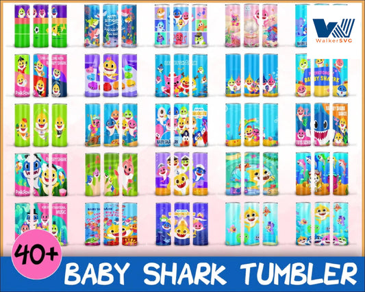 40+ Baby Shark tumbler design  , Baby Shark cup, Baby Shark sublimation, 20 oz skinny tumbler design, sublimation image, tumbler wrap, 20 oz