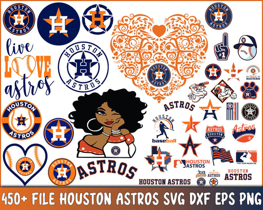 450+file Houston-Astros bundle svg dxf eps png file, MLB Svg, MLB Svg, Png, Dxf, Sport Instant Download, for Cricut, Silhouette