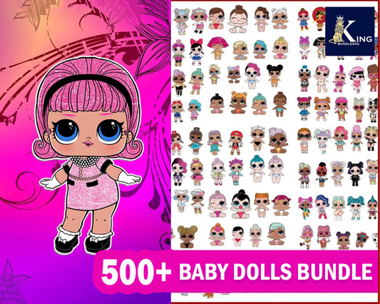 Lol dolls PNG, 500+ file lol dolls PNG, Bundle lol dolls png, Beautiful Doll Png, baby dolls clipart set vector, New Doll Svg, Cricut , File cut , Vector file , Silhouette Digital Dowload