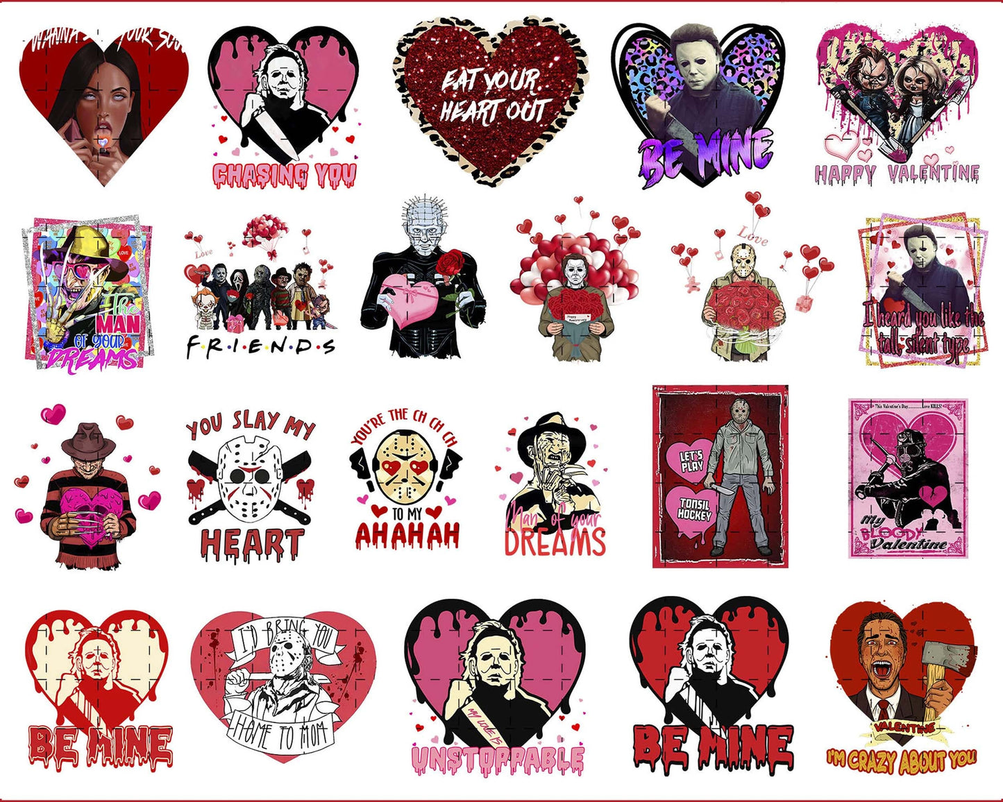 50+ Horror Valentine bundle  PNG , Horror Valentine PNG, Cutting Image, File Cut , Digital Download, Instant Download