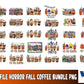 Horror Fall coffee bundle png,55+ file Tis The Season,Horror Fall coffee pumpkin,HOCUS POCUS Coffee PNG ,bundle halloween PNG , Silhouette , Digital download