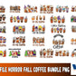 Horror Fall coffee bundle png,55+ file Tis The Season,Horror Fall coffee pumpkin,HOCUS POCUS Coffee PNG ,bundle halloween PNG , Silhouette , Digital download