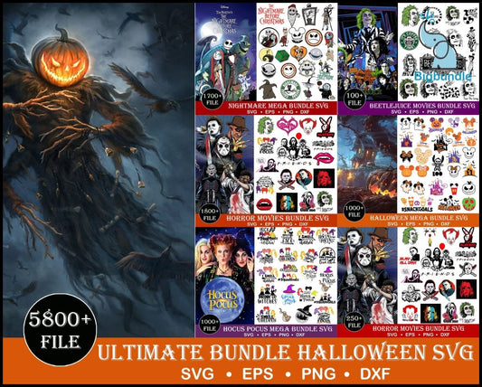 5800+ file Ultimate Halloween svg,Ultimate Halloween SVG,  file cut,  for Cricut,  Silhouette , digital download