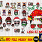 80 file messy bun bundle png ,Bundle christmas PNG, file cut, cricut,  for Cricut, Silhouette