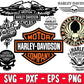Harley Davidson SVG Bundle - 4+ files Harley Davidson SVG, EPS, PNG, DXF for Cricut, Silhouette, digital download, Instant Download