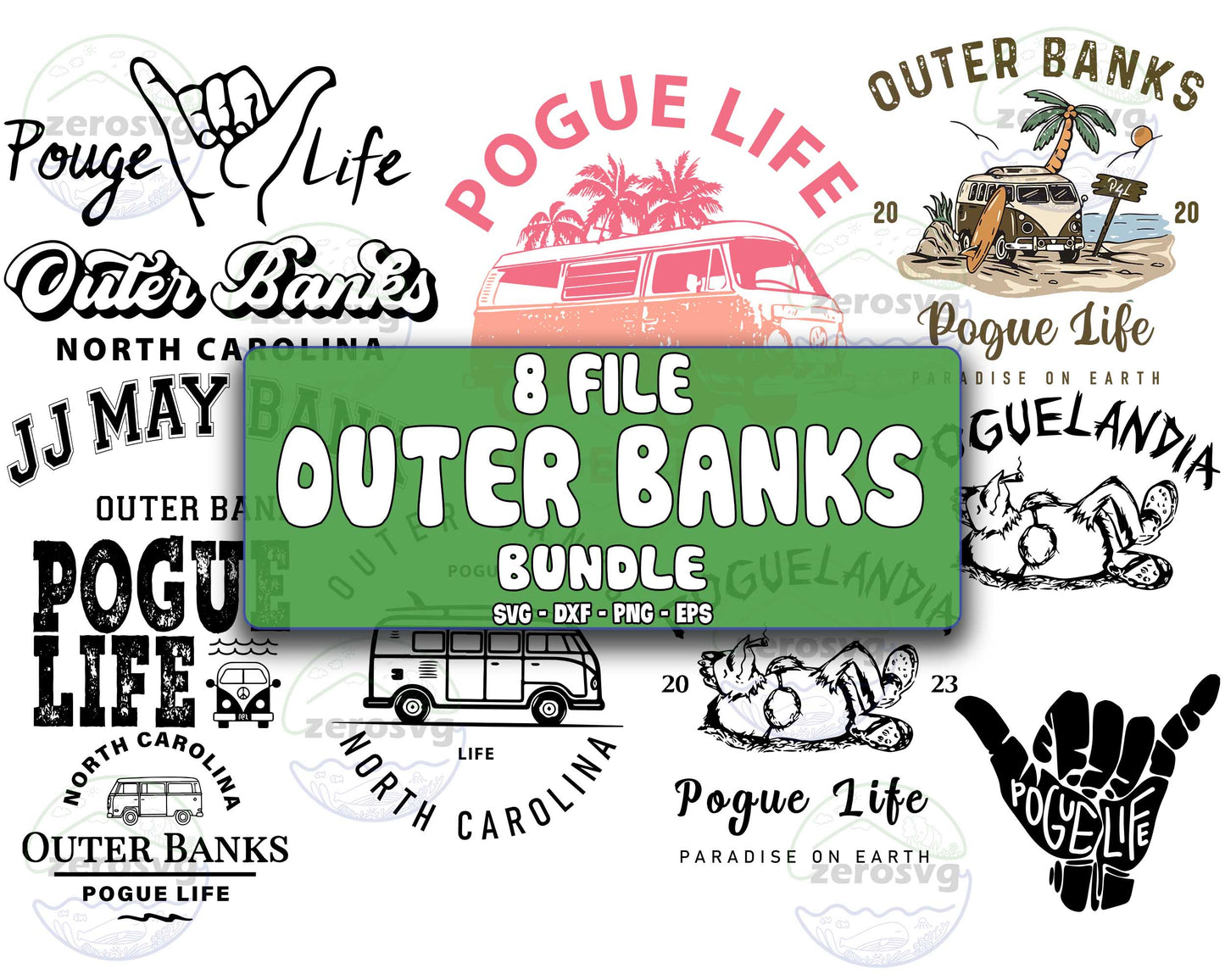 8 file Outer Banks Friends svg ,Outer Banks Pogue Life svg bundle SVG DXF EPS PNG, Different File Types , Cutting Image, File Cut , Digital Download, Instant Download