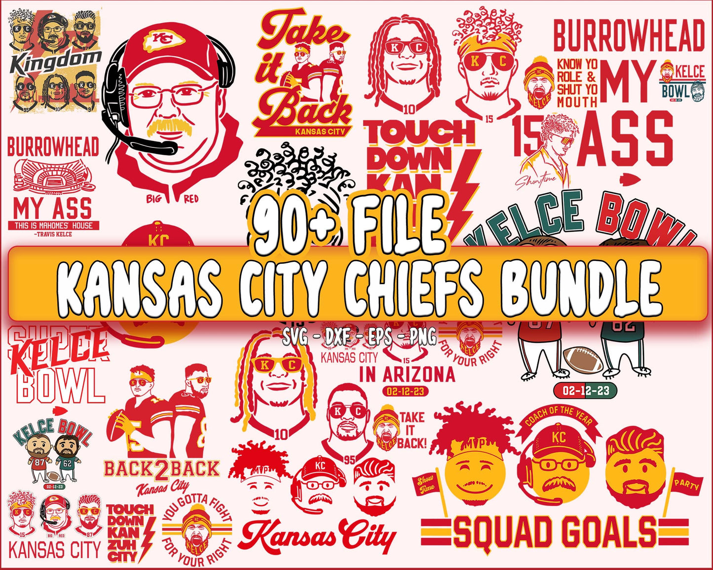90+ file Kansas-City-Chiefs SVG Bundle , NFL SVG , Kansas City Chiefs svg dxf eps png , digital download, cricut, file cut