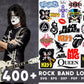 400+Rock Band Logo Bundle Svg, Rock Music Svg, Rock and Roll Bundle Svg, Rock Flames Svg, Cricut Cricut Cut Files, Silhouette Cut Files