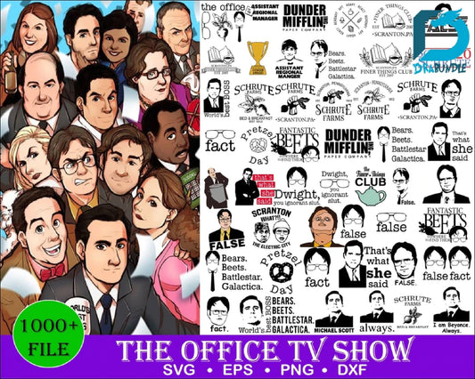 1000+ The Office TV Show SVG,Png, Eps,Dxf, Digital Download