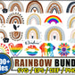 Rainbow SVG Bundle - 1000+ files Rainbow SVG, EPS, PNG, DXF for Cricut, Silhouette