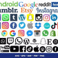 3000+ file Social Media SVG MEGA Bundle ,Cricut , File cut , Vector file , Silhouette Digital Dowload Digital Dowload