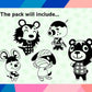 Animal Crossing SVG Bundle - 180+ files Animal Crossing SVG, EPS, PNG, DXF for Cricut, Silhouette