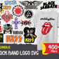 400+Rock Band Logo Bundle Svg, Rock Music Svg, Rock and Roll Bundle Svg, Rock Flames Svg, Cricut Cricut Cut Files, Silhouette Cut Files