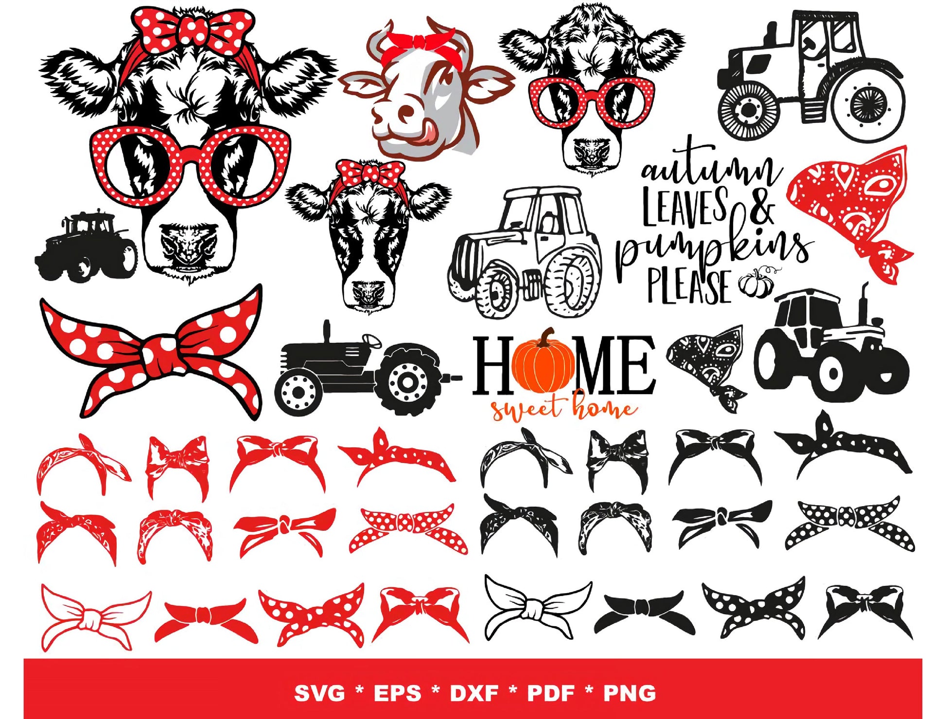 Farm SVG Bundle - 1200+ files Farm SVG, EPS, PNG, DXF for Cricut, Silhouette