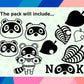 Animal Crossing SVG Bundle - 180+ files Animal Crossing SVG, EPS, PNG, DXF for Cricut, Silhouette