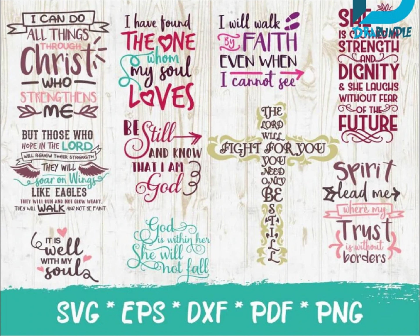 100+Christian SVG Bundle,Scripture Bundle,Digital Download, Bible Verse Bundle, Cut Files For Cricket, Jesus, God,Religious SVG
