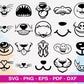 500+ file Funny Face Mask SVG Bundle, Cricut , File cut , Vector file , Silhouette Digital Dowload