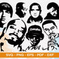 150+ file RAPPERS SVG BUNDLE ,  Cricut , File cut , Vector file , Silhouette Digital Dowload