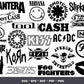 400+Rock Band Logo Bundle Svg, Rock Music Svg, Rock and Roll Bundle Svg, Rock Flames Svg, Cricut Cricut Cut Files, Silhouette Cut Files