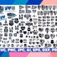 Flags SVG Bundle - 1000+ files Flags SVG, EPS, PNG, DXF for Cricut, Silhouette