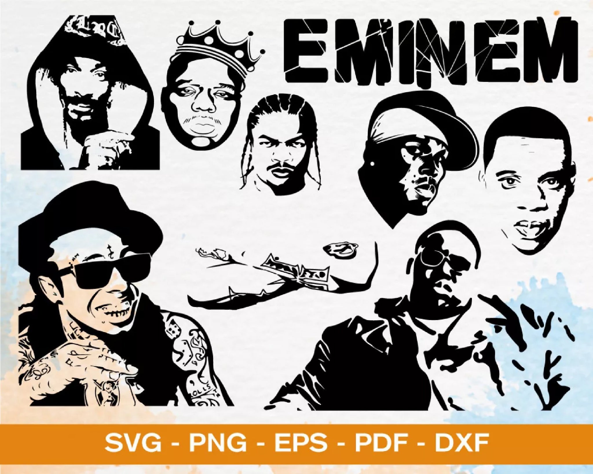 150+ file RAPPERS SVG BUNDLE , Cricut , File cut , Vector file , Silho ...