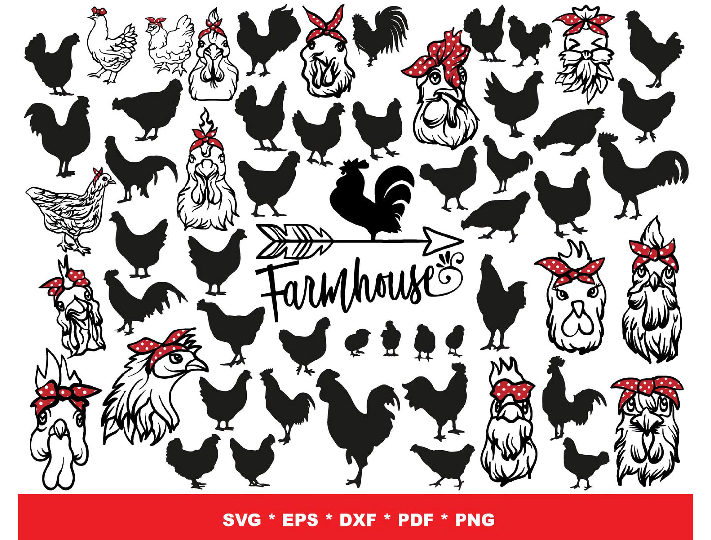 Farm SVG Bundle - 1200+ files Farm SVG, EPS, PNG, DXF for Cricut, Silhouette