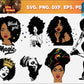 100+Afro Woman SVG, Afro Girl Svg, Afro Queen Svg, Afro Lady Svg, Curly Hair Svg, Black Woman, For Cricut, For Silhouette, Cut Files, Dxf, Png