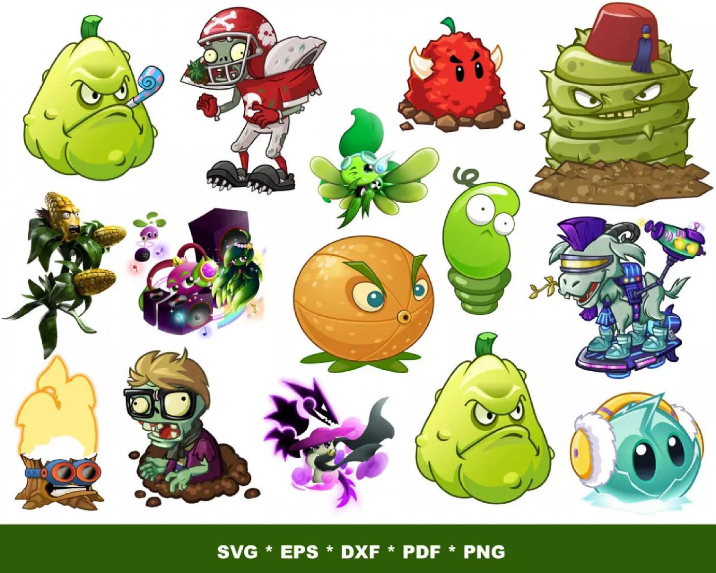 200+ file PLANTS VS ZOMBIES SVG BUNDLE , cricut , file cut , digital download