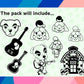 Animal Crossing SVG Bundle - 180+ files Animal Crossing SVG, EPS, PNG, DXF for Cricut, Silhouette