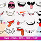 500+ file Funny Face Mask SVG Bundle, Cricut , File cut , Vector file , Silhouette Digital Dowload