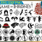 1000+ file Game Of Thrones svg, Game Of Thrones Big Bundle svg, svg,dxf,png, GOT png file, Cricut,Kids Silhouette